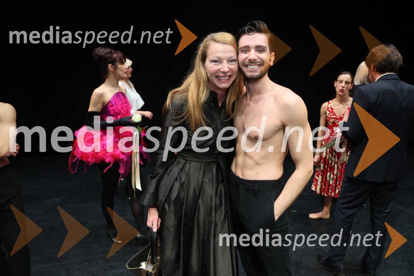  Nataša Matjašec Rošker, igralka;  Lucio Mautone, baletni plesalecTramvaj Poželenje, svetovna premiera baleta, SNG Maribor