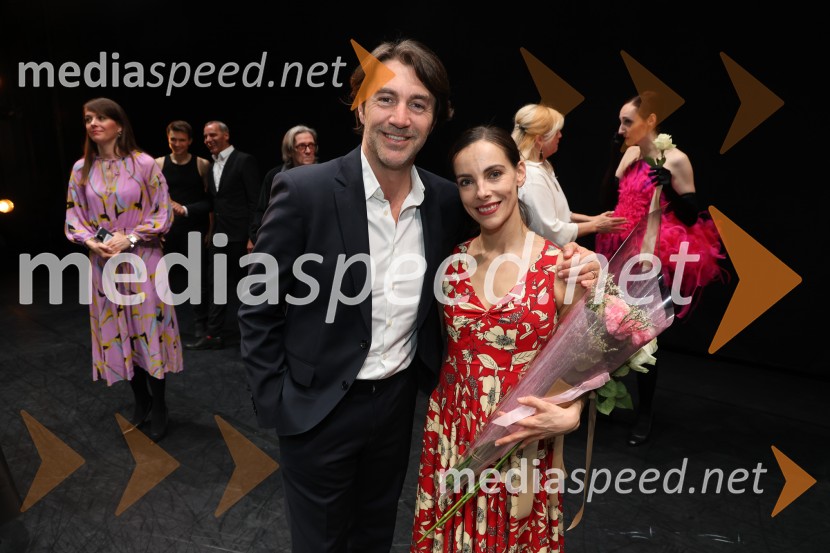  Edward Clug, umetniški direktor, Balet SNG Maribor;  Catarina de Meneses, baletna solistkaTramvaj Poželenje, svetovna premiera baleta, SNG Maribor