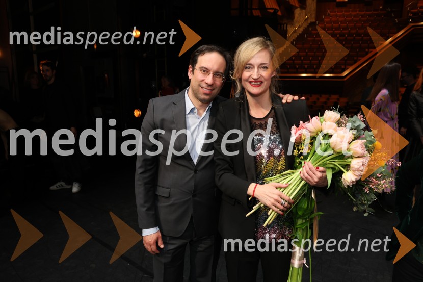  Simon Krečič, umetniški direktor Opere SNG Maribor;  Valentina Turcu, koreografinja in baletna solistkaTramvaj Poželenje, svetovna premiera baleta, SNG Maribor