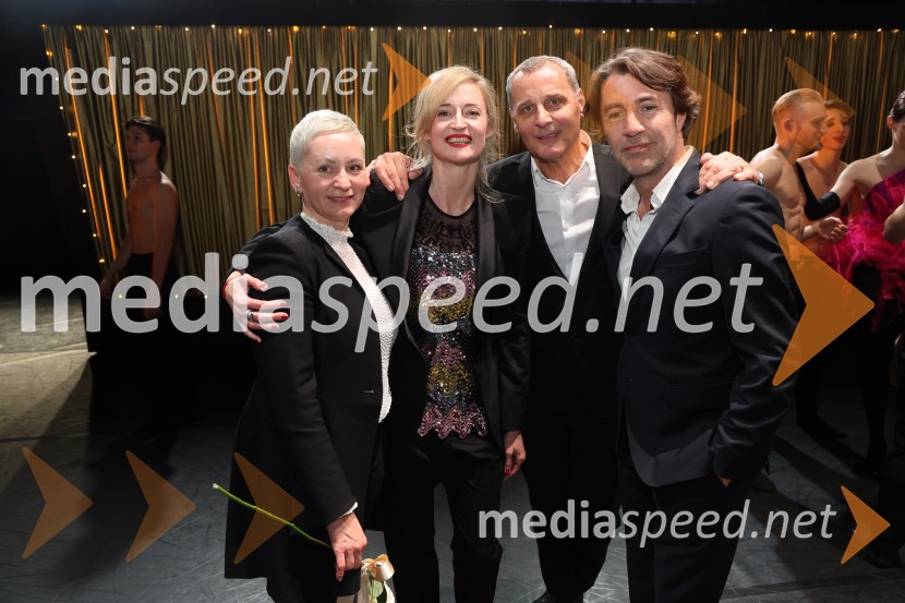  Alenka Ribič, baletna mojstrica;  Valentina Turcu, koreografinja in baletna solistka;  Danilo Rošker, direktor SNG Maribor;  Edward Clug, umetniški direktor, Balet SNG MariborTramvaj Poželenje, svetovna premiera baleta, SNG Maribor