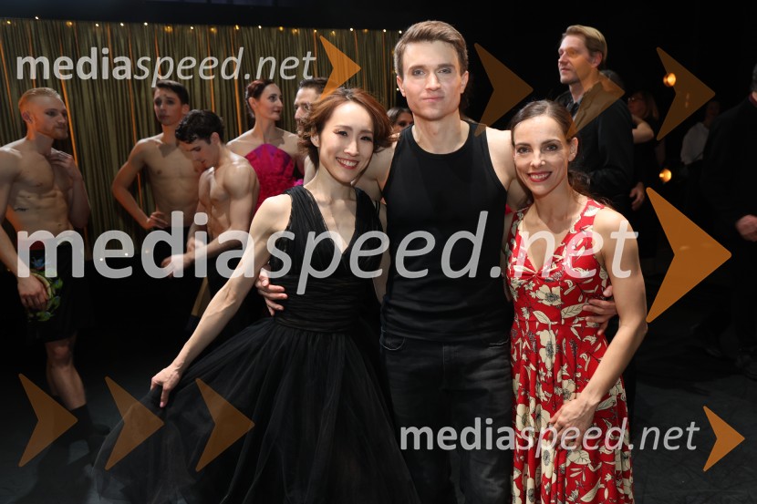  Asami Nakashima, baletna solistka;  Tamás Darai, baletni solist;  Catarina de Meneses, baletna solistkaTramvaj Poželenje, svetovna premiera baleta, SNG Maribor