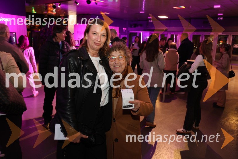  Nataša Sevčnikar, nagrajena filmska maskerka;  Dragica Petrovič, režiserka in producentkaObraz, premiera drame, Maribox