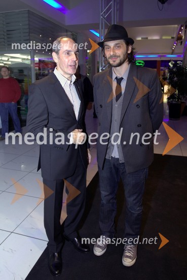 Mag. Jože Ban, direktor Mure - EHM d.o.o in Valter Kobal, kreativni direktor blagovne znamke OktoberMura, odprtje nove prodajalne in modna revija