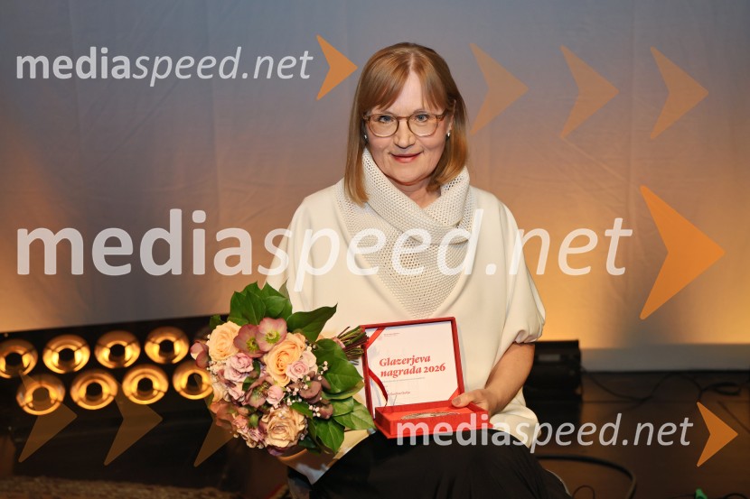 Glazerjeve nagrade 2026: Maja Godina Golija prejela priznanje za življenjsko delo