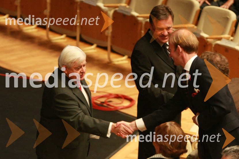 Milan Kučan, nekdanji predsednik Republike Slovenije in Zoran Jankovič, župan LjubljaneBill Clinton, 42. predsednik ZDA na obisku v Sloveniji, na povabilo Diners Club Slovenija