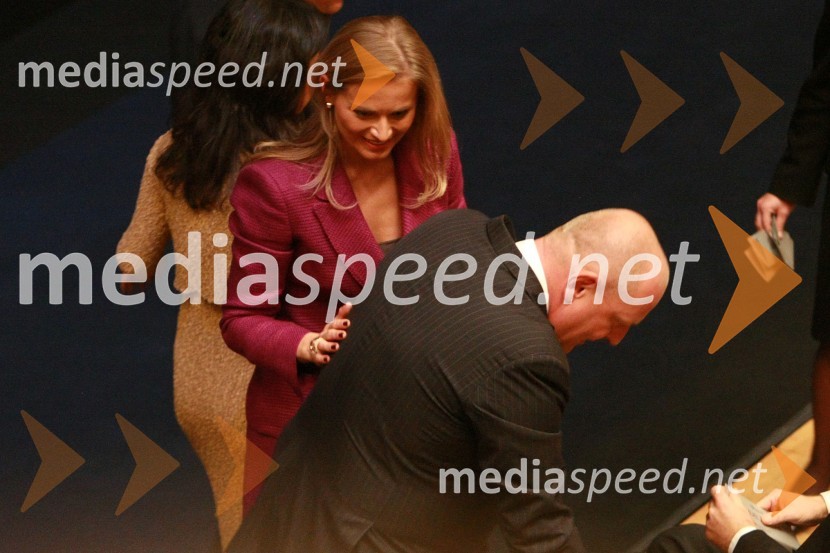 Katarina Kresal, ministrica za notranje zadeve in Miro Senica, odvetnikBill Clinton, 42. predsednik ZDA na obisku v Sloveniji, na povabilo Diners Club Slovenija