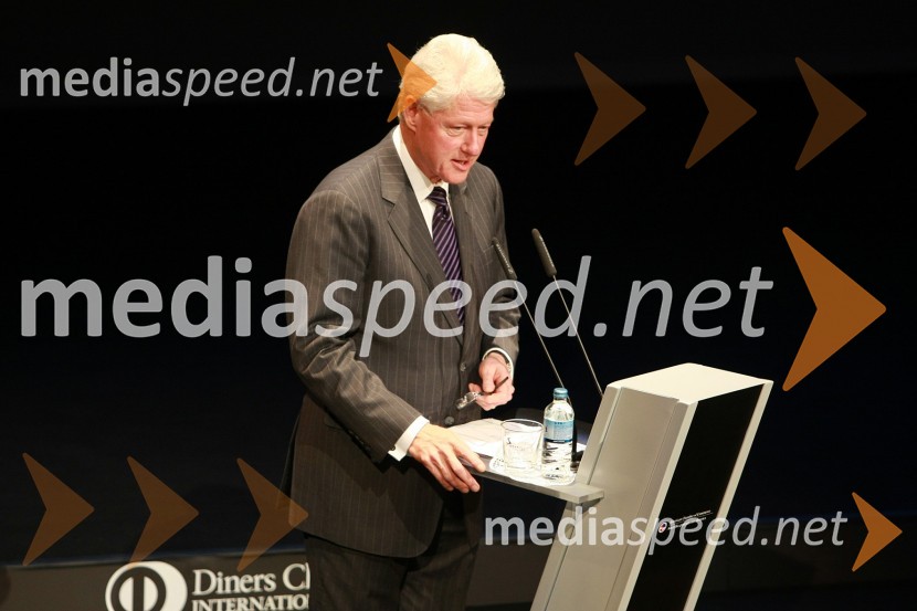 Bill Clinton, 42. predsednik Združenih držav AmerikeBill Clinton, 42. predsednik ZDA na obisku v Sloveniji, na povabilo Diners Club Slovenija