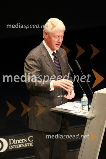 Bill Clinton, 42. predsednik Združenih držav AmerikeBill Clinton, 42. predsednik ZDA na obisku v Sloveniji, na povabilo Diners Club Slovenija