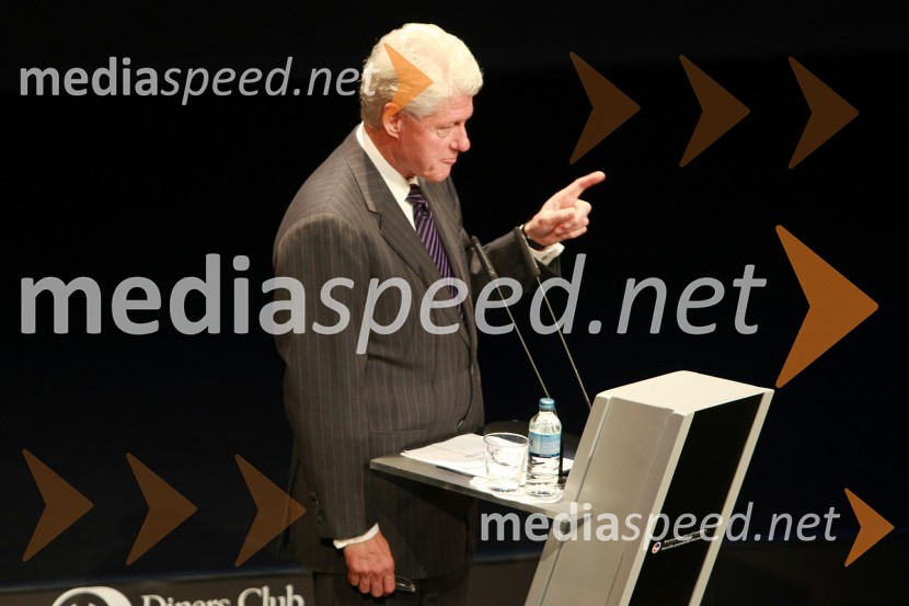 Bill Clinton, 42. predsednik Združenih držav AmerikeBill Clinton, 42. predsednik ZDA na obisku v Sloveniji, na povabilo Diners Club Slovenija