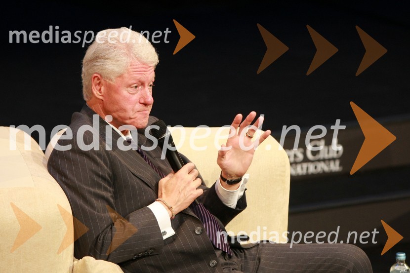 Bill Clinton, 42. predsednik Združenih držav AmerikeBill Clinton, 42. predsednik ZDA na obisku v Sloveniji, na povabilo Diners Club Slovenija