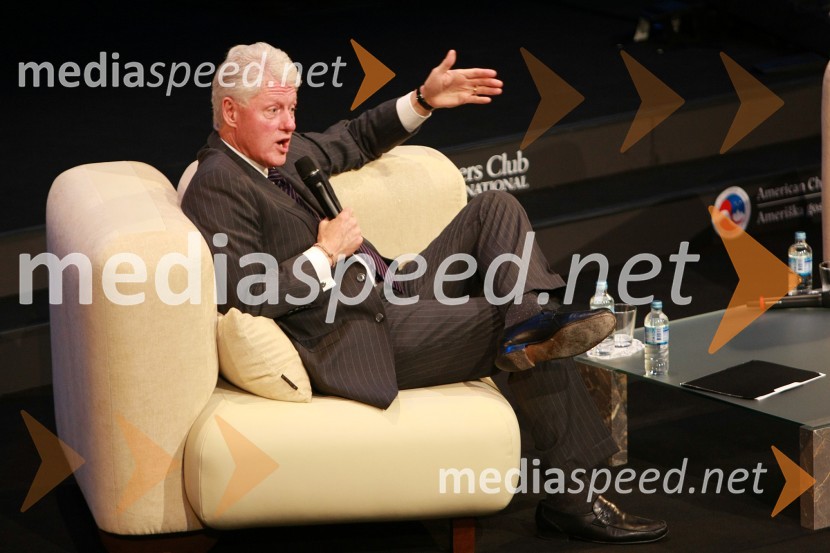 Bill Clinton, 42. predsednik Združenih držav AmerikeBill Clinton, 42. predsednik ZDA na obisku v Sloveniji, na povabilo Diners Club Slovenija