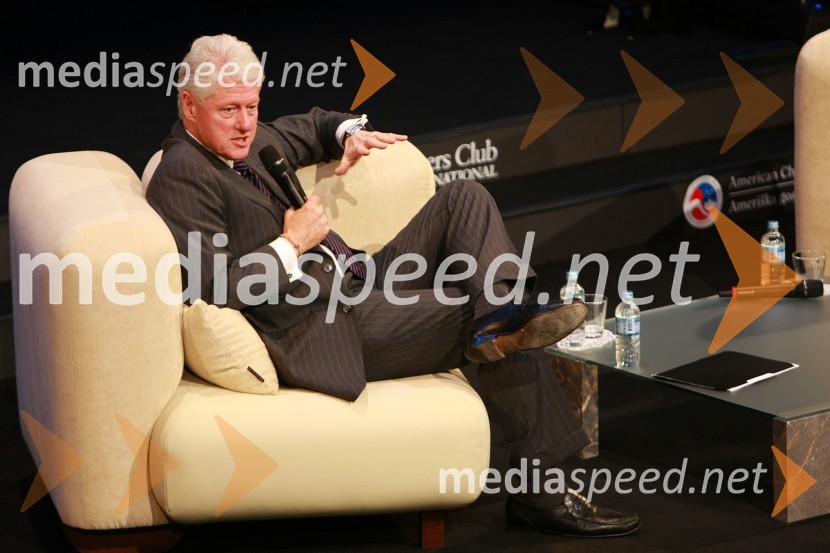 Bill Clinton, 42. predsednik Združenih držav AmerikeBill Clinton, 42. predsednik ZDA na obisku v Sloveniji, na povabilo Diners Club Slovenija