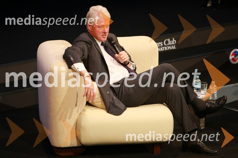 Bill Clinton, 42. predsednik Združenih držav AmerikeBill Clinton, 42. predsednik ZDA na obisku v Sloveniji, na povabilo Diners Club Slovenija