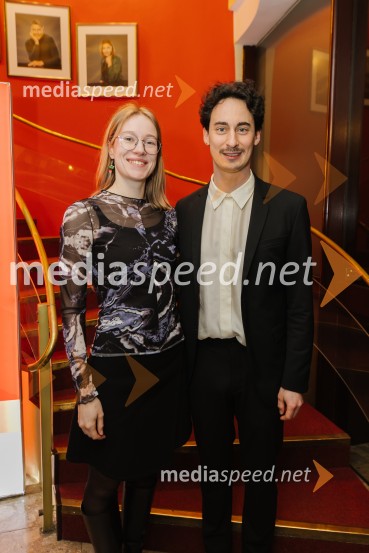  Julija Klavžar, igralka;  Žan Koprivnik, igralec56. Teden slovenske drame, slavnostna otvoritev