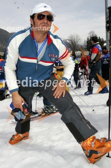 Alberto Tomba, nekdanji italijanski smučarJure Košir, poslovilna tekma