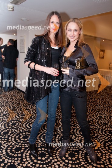 Maja Bulc - Raspopovič, nekdanja manekenka in Tina Vrhovnik - Cavazza, vizažistkaHotel Lev, odprtje nove restavracije