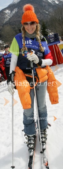 Urška Hrovat, nekdanja slovenska smučarkaJure Košir, poslovilna tekma