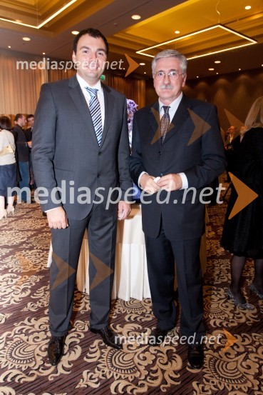 Andrej Prebil, direktor hotela Lev in Petar Radovič, odgovorni urednik razvedrilnega programa TV SlovenijaHotel Lev, odprtje nove restavracije