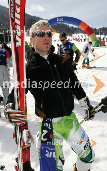 Rene Mlekuž, nekdanji slovenski smučarJure Košir, poslovilna tekma