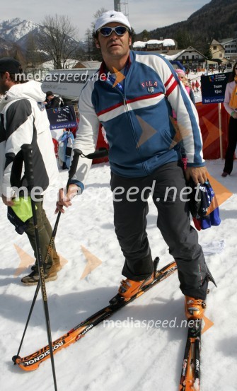 Alberto Tomba, nekdanji italijanski smučarJure Košir, poslovilna tekma