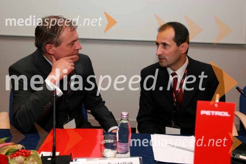 Aleksander Svetelšek, predsednik uprave Petrol d.d. in mag. Janez Kopač, generalni direktor Direktorata za energijo, Ministrstvo za gospodarstvo Republike SlovenijeEnergija 2009, 5. mednarodna energetska konferenca