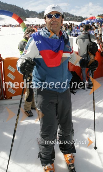 Alberto Tomba, nekdanji italijanski smučarJure Košir, poslovilna tekma