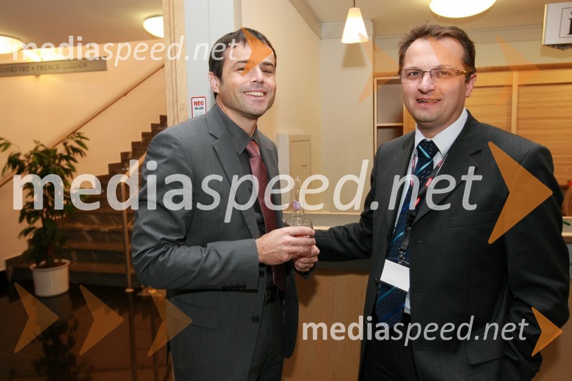 Rok Vodnik, član uprave Petrol d.d. in Mirko Marinčič, predsednik uprave Elektro Ljubljana d.d.Energija 2009, 5. mednarodna energetska konferenca