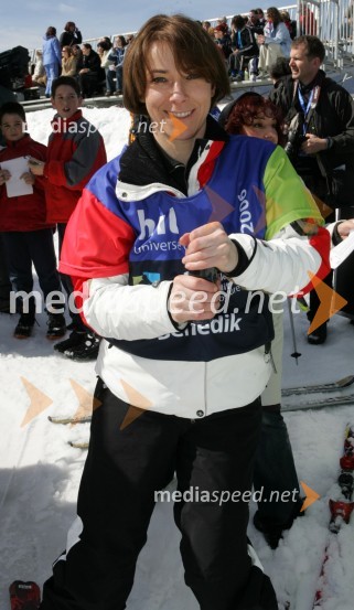 Mateja Svet, nekdanja slovenska smučarkaJure Košir, poslovilna tekma