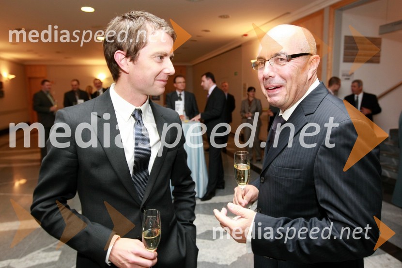 Tomaž Orešič, EFT Group in predsedujoči konferenci in Marko Gabrovšek, direktor C&G d.o.o.Energija 2009, 5. mednarodna energetska konferenca