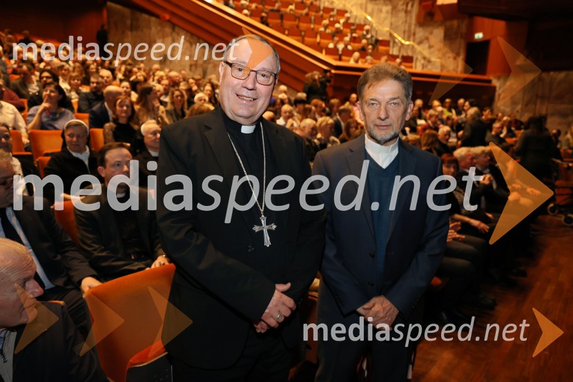 mag. Alojzij Cvikl, Mariborski nadškof metropolit; dr. Ivan Štuhec, teologDobrodelni koncert Zavoda Antona Martina Slomška