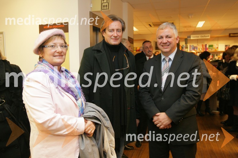 Vladimir Rukavina - Gogo, direktor Narodnega doma Maribor in Peter Tomšič, predsednik uprave Mladinske knjige ZaložbeMladinska knjiga, odprtje Mestne knjigarne Maribor