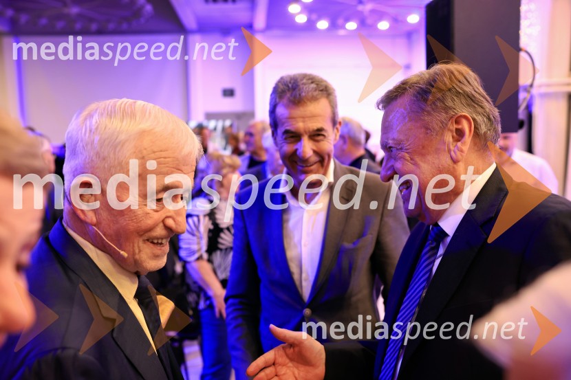  Ivo Boscarol, podjetnik, investitor;  Milan Martin Cvikl, ekonomist;  Zoran Janković, župan, Mestna občina LjubljanaSmeh na sodišču, predstavitev knjige Petra Čeferina