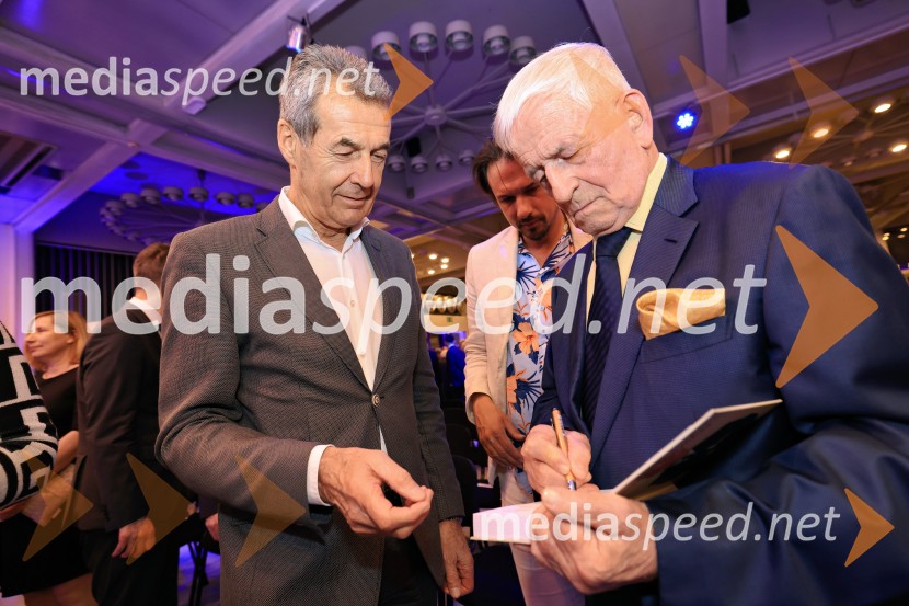  Milan Martin Cvikl, ekonomist; dr. Peter  Čeferin, pravnik, pisateljSmeh na sodišču, predstavitev knjige Petra Čeferina