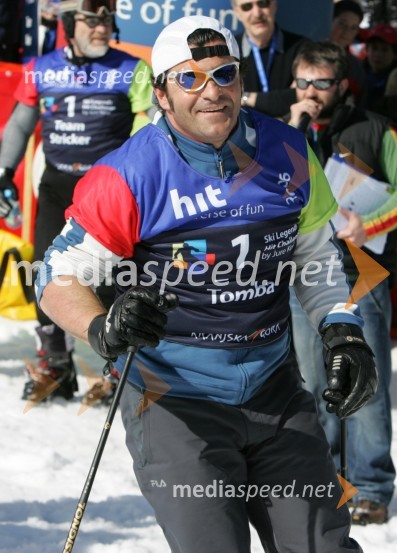 Alberto Tomba, nekdanji italijanski smučarJure Košir, poslovilna tekma