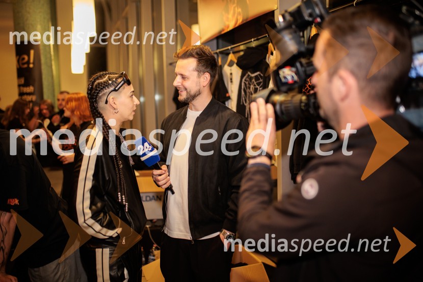  Mia Puhar Rodin - Masayah, pevka;  Alen Podlesnik, moderator, novinar POP TVMasayah, predstavitev albuma Lava