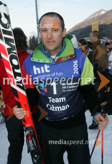 Tomaž Čižman, nekdanji smučarJure Košir, poslovilna tekma
