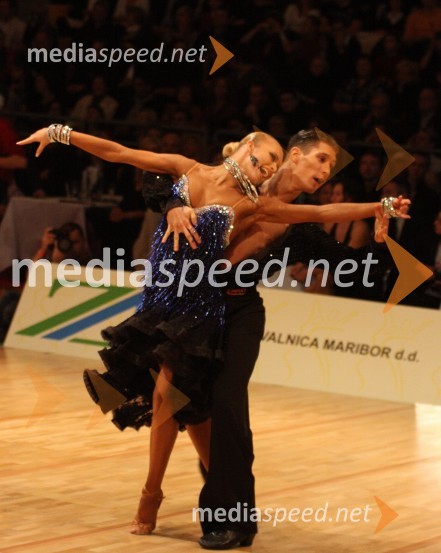 Nadiya Bychkova in Miha Vodičar, SlovenijaSvetovno prvenstvo v latinskoameriških plesih 2009