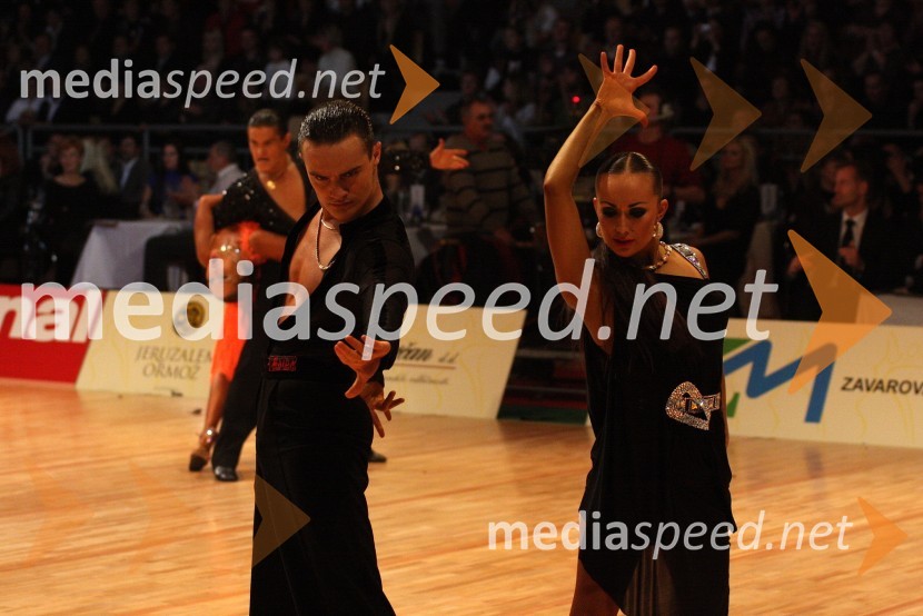 Anna Firstova in Alexei Silde, Rusija, svetovna prvaka v latinskoameriških plesih 2009Svetovno prvenstvo v latinskoameriških plesih 2009