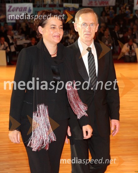 Irma Pavlinič Krebs, ministrica za javno upravo in Drago Šulek, predsednik Plesne zveze SlovenijeSvetovno prvenstvo v latinskoameriških plesih 2009