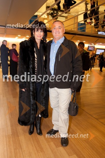 Martin Strel, maratonski plavalec in njegova spremljevaka Kathy Daic20. ljubljanski mednarodni filmski festival LIFFe, otvoritev