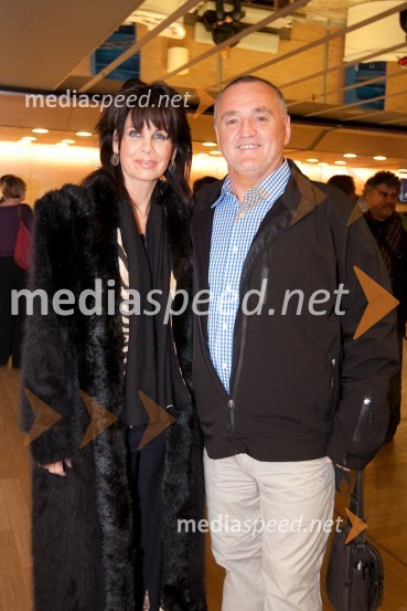 Martin Strel, maratonski plavalec in njegova spremljevaka Kathy Daic20. ljubljanski mednarodni filmski festival LIFFe, otvoritev