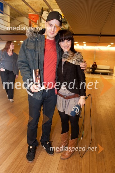 Mitja Okorn, režiser in Polona Jambrek, novinarka20. ljubljanski mednarodni filmski festival LIFFe, otvoritev