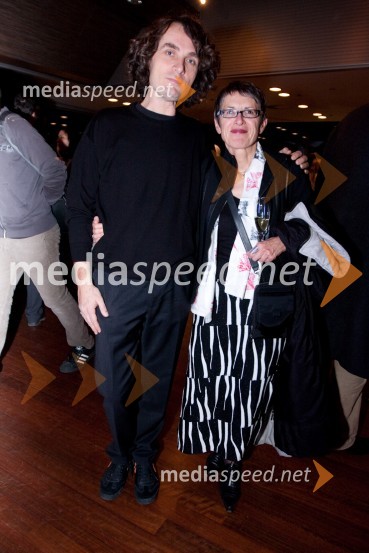 Jure Longyka, moderator radia Slovenija in Bojana Leskovar, predstavnica za odnose z javnostmi Ministrstva za kulturo20. ljubljanski mednarodni filmski festival LIFFe, otvoritev