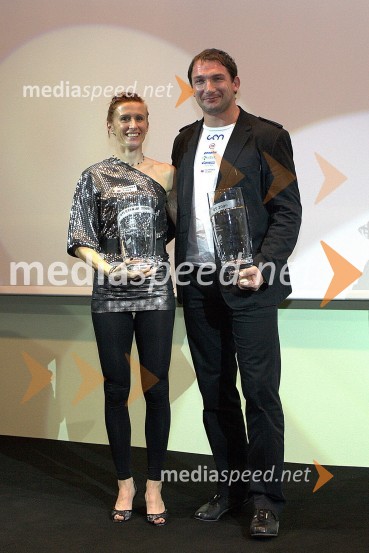 Sonja Roman in Primož Kozmus, atletaRazglasitev najboljših atletov in atletinj v letu 2009