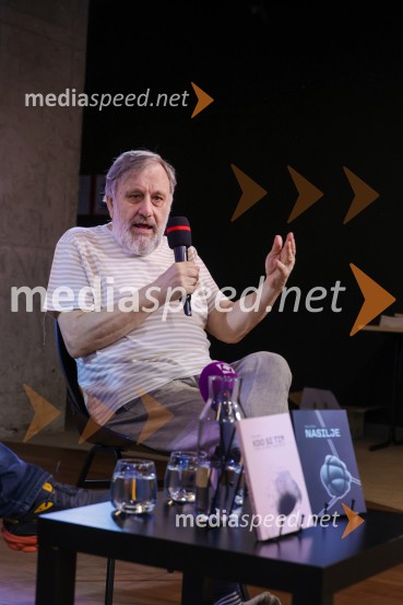 dr. Slavoj Žižek, filozofSlavoj Žižek, predstavitev nove knjige Kdo si ti?
