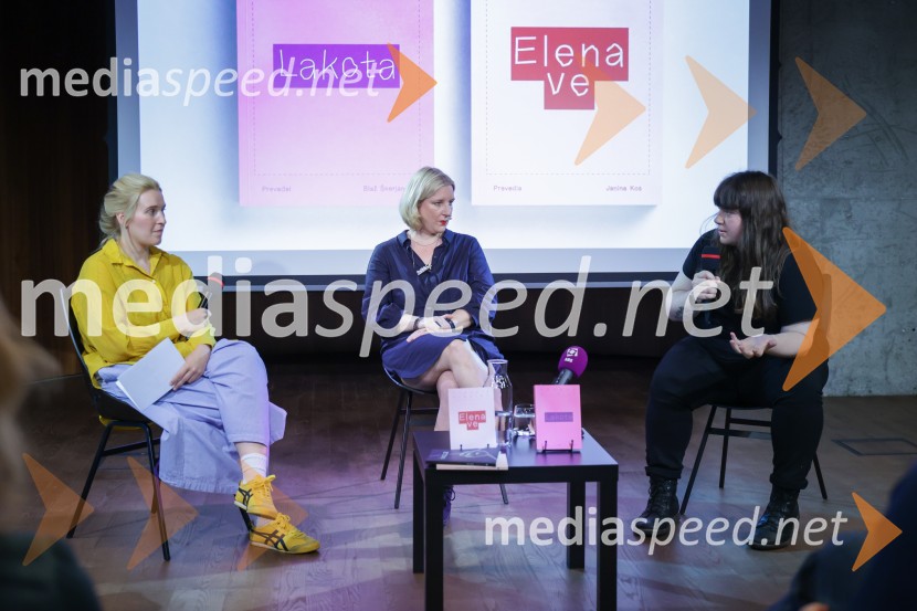  Katja Šifkovič, Beletrina;  Janina Kos, prevajalka;  Živa Gornik, antropologinja, sociologinjaSlavoj Žižek, predstavitev nove knjige Kdo si ti?