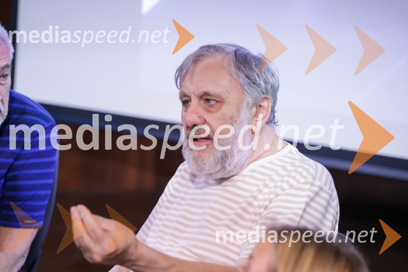 dr. Slavoj Žižek, filozofSlavoj Žižek, predstavitev nove knjige Kdo si ti?