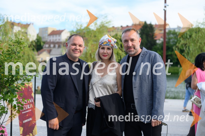  Jure Struc, direktor, Zavod za turizem Maribor;  Natalija Cvetko, Mediaspeed d.o.o.;  Borut  Cvetko, kreativni direktor, Mediaspeed d.o.o.Žametna večerja 2026