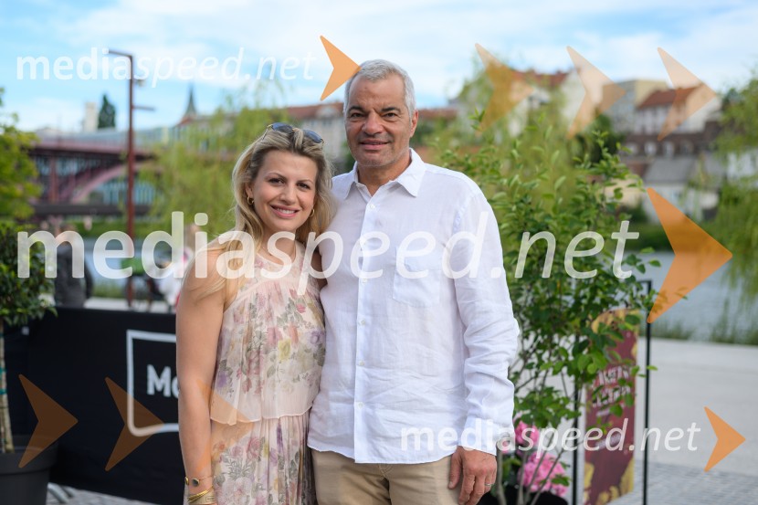  Katja Arsenovič, direktorica Rožmarin Hospitality Group;  Aleksander Saša Arsenovič, župan, Mestna občina MariborŽametna večerja 2026