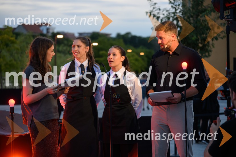  Liza Marijina, igralka;  ... ;  ... ;  Filip Flisar, nekdanji smučar prostega sloga in lastnik blagovne znamke Pohorska šunkaŽametna večerja 2026